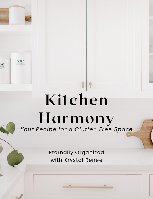 Kitchen Harmony 18 Page eBook, Kitchen Organization | Instant PDF Download